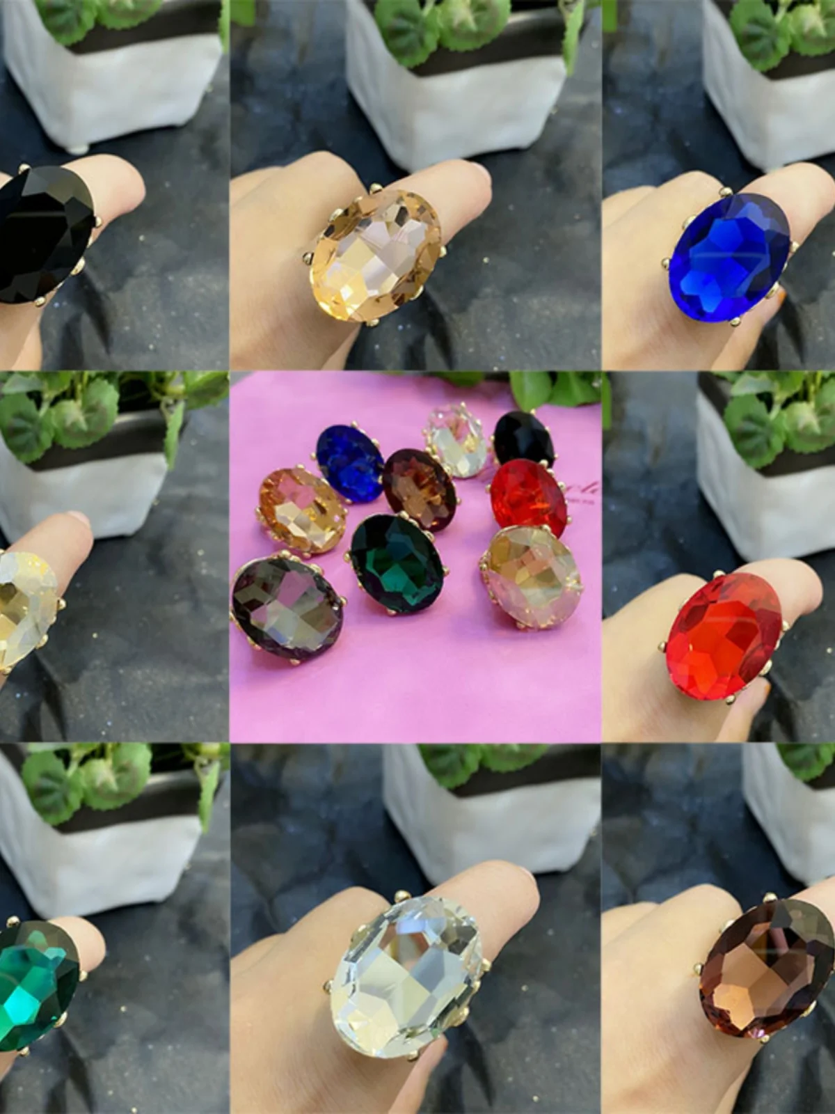 Эффектное регулируемое кольцо с крупными кристаллами муассанита и имитацией бриллиантов, модный ювелирный аксессуар для вечеринок, выступлений и праздников
Эффектное регулируемое кольцо с крупными кристаллами муассанита и имитацией бриллиантов, модный ювелирный аксессуар для вечеринок, выступлений и праздников