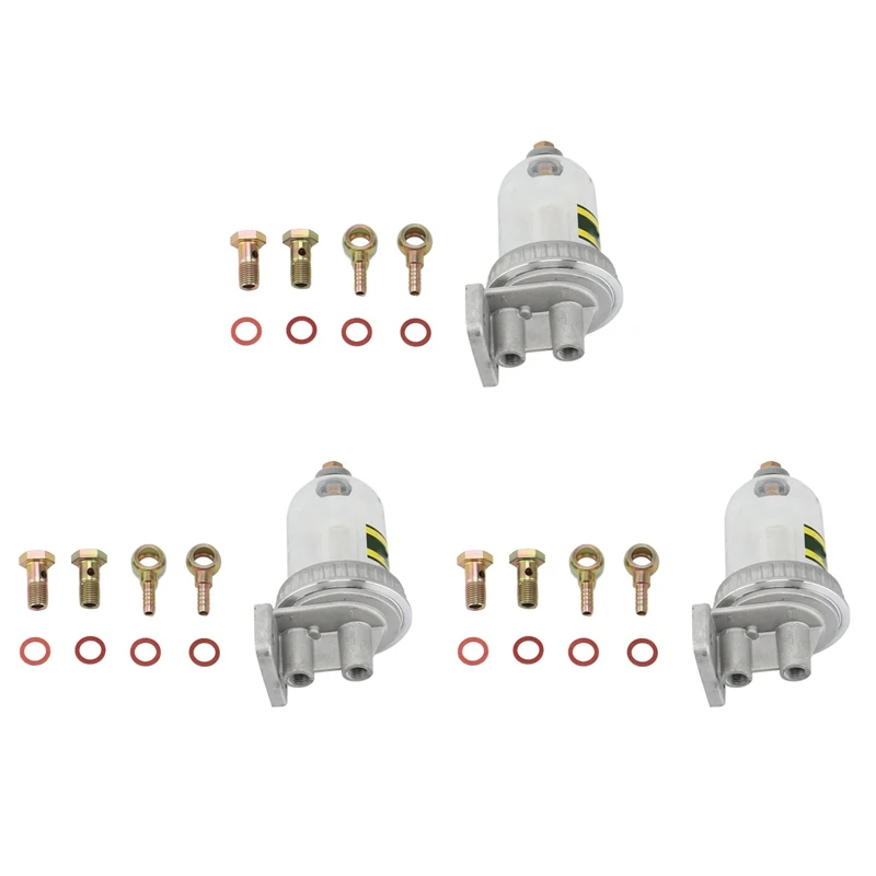 3X CA141 Coarse Filter Fuel Water Separation Precipitator Cup With Drain Retrofit Fuel Filter With 8Mm Connector
3X CA141 Coarse Filter Fuel Water Separation Precipitator Cup With Drain Retrofit Fuel Filter With 8Mm Connector