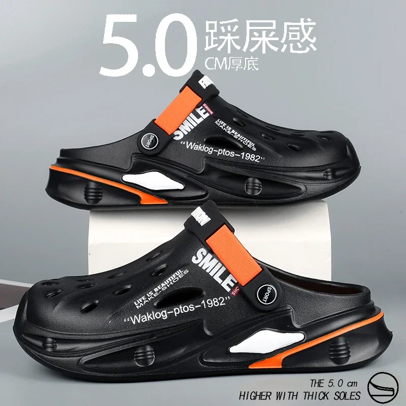 Summer Men's Slippers Casual Sneakers Cave shoes Thick Sole Garden Clogs Supper Light Injection Outdoor Beach Slippers
Summer Men's Slippers Casual Sneakers Cave shoes Thick Sole Garden Clogs Supper Light Injection Outdoor Beach Slippers
