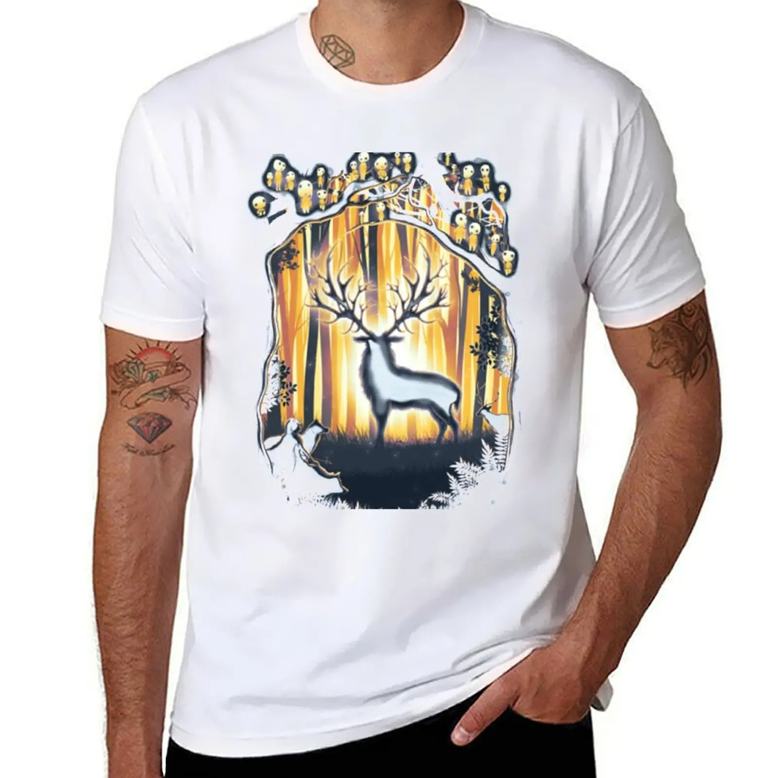 Deer God T-Shirt printed t shirts for man black cotton t-shirt plain for man package T-Shirt
Deer God T-Shirt printed t shirts for man black cotton t-shirt plain for man package T-Shirt