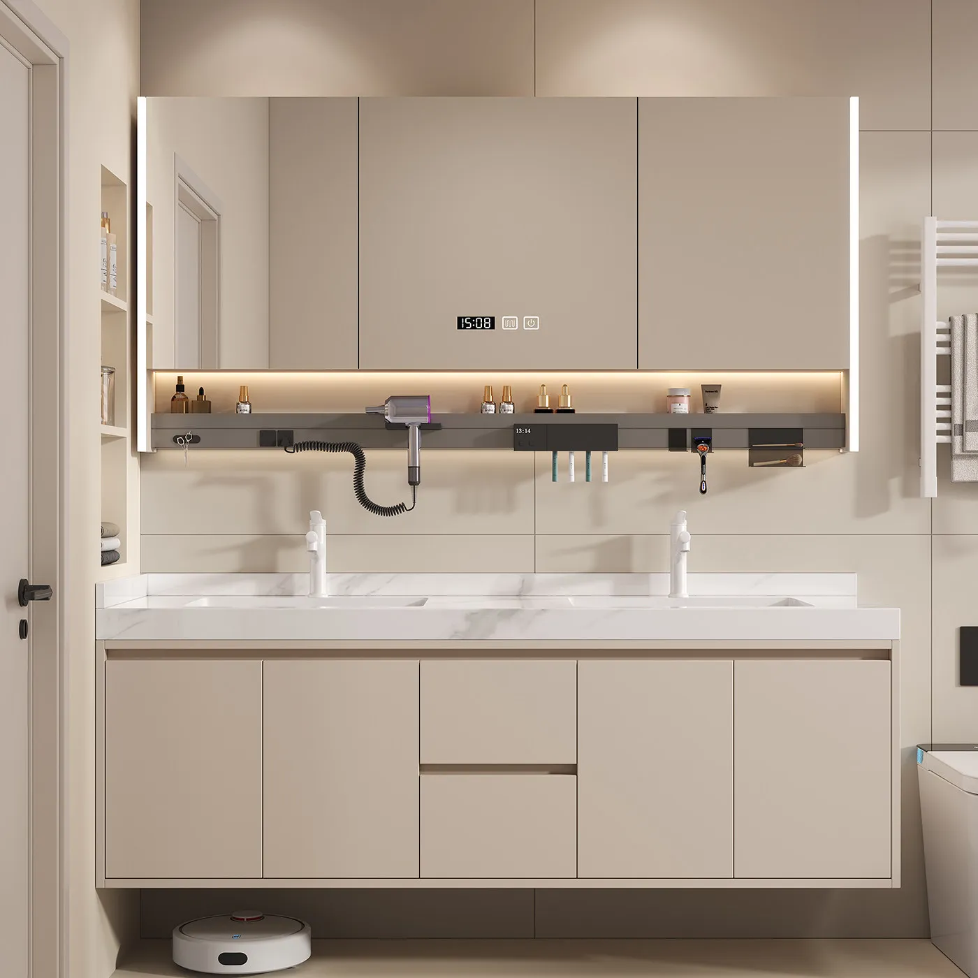 Slate ceramics seamless integrated basin bathroom cabinet combined bathroom double basin washstand hand washbasin cabinet smart
Slate ceramics seamless integrated basin bathroom cabinet combined bathroom double basin washstand hand washbasin cabinet smart