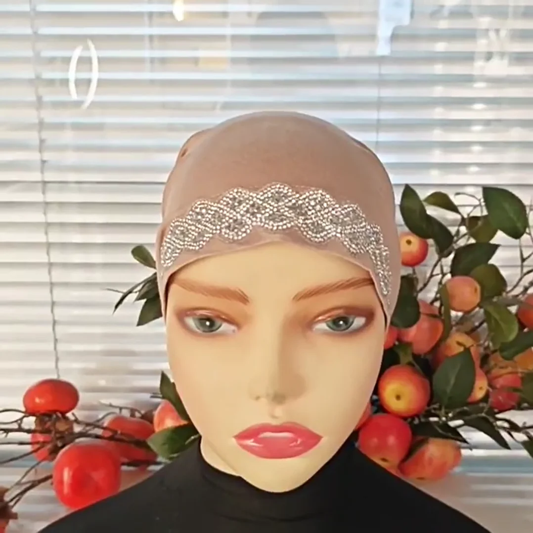 Нижний шарф с бриллиантами, женский мусульманский внутренний хиджаб, шляпа из джерси, шапочка-бини, тюрбан, шапка, головной платок, повязка на руку, Turbante Mujer 
Нижний шарф с бриллиантами, женский мусульманский внутренний хиджаб, шляпа из джерси, шапочка-бини, тюрбан, шапка, головной платок, повязка на руку, Turbante Mujer