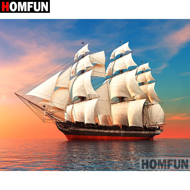 HOMFUN 5D DIY Diamond Painting Full Square/Round Drill "sailing boat" 3D Embroidery Cross Stitch gift Home Decor A02275
HOMFUN 5D DIY Diamond Painting Full Square/Round Drill "sailing boat" 3D Embroidery Cross Stitch gift Home Decor A02275