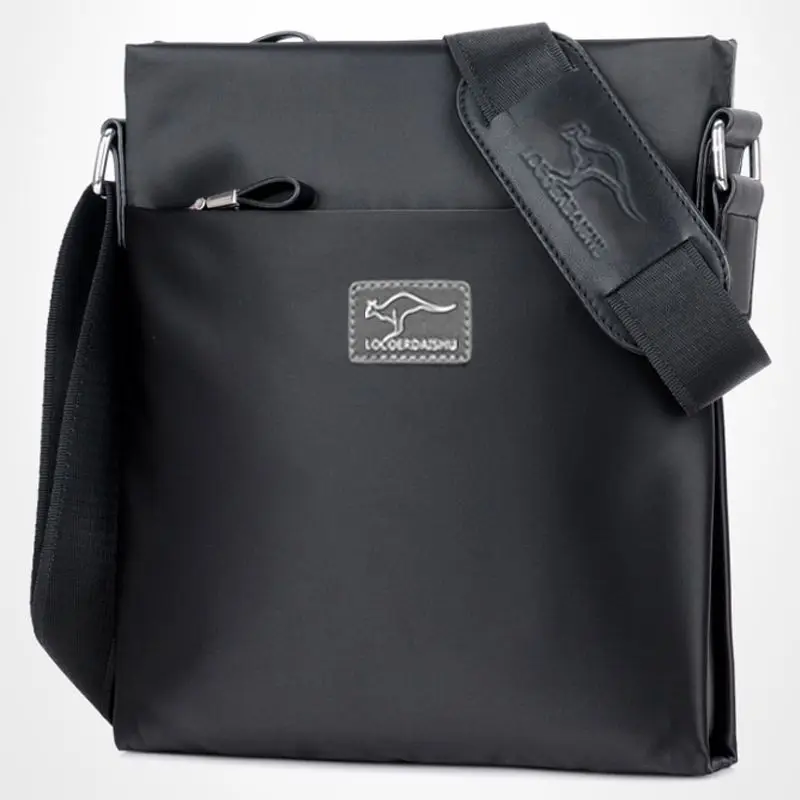 Men's shoulder messenger bag leisure waterproof Oxford fashion bag black blue gray business work bag.
Men's shoulder messenger bag leisure waterproof Oxford fashion bag black blue gray business work bag.