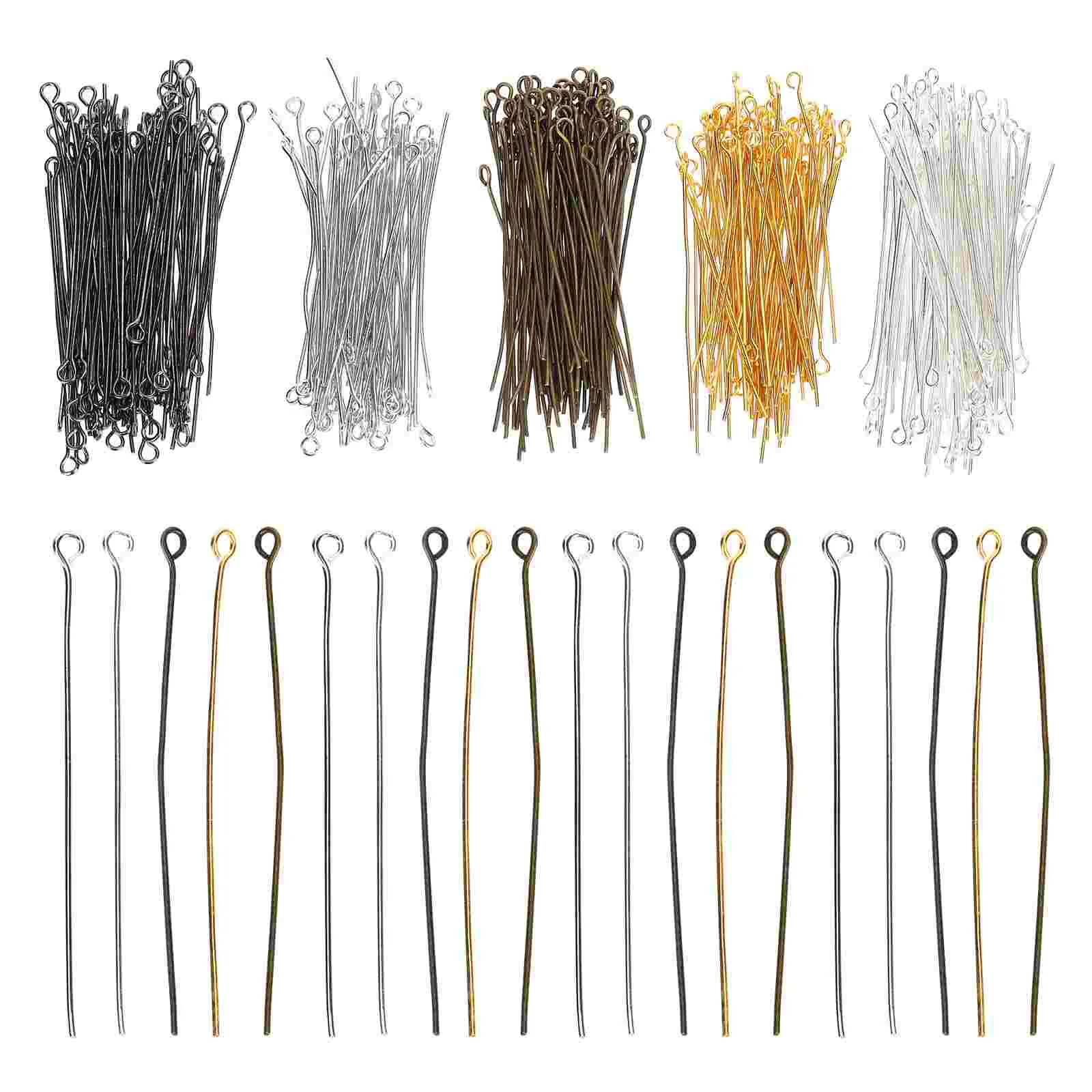 500 Pcs Jewelry Making Eye Pin Bracelet Supplies Open of The Lid Earring Alloy Head for Locket
500 Pcs Jewelry Making Eye Pin Bracelet Supplies Open of The Lid Earring Alloy Head for Locket