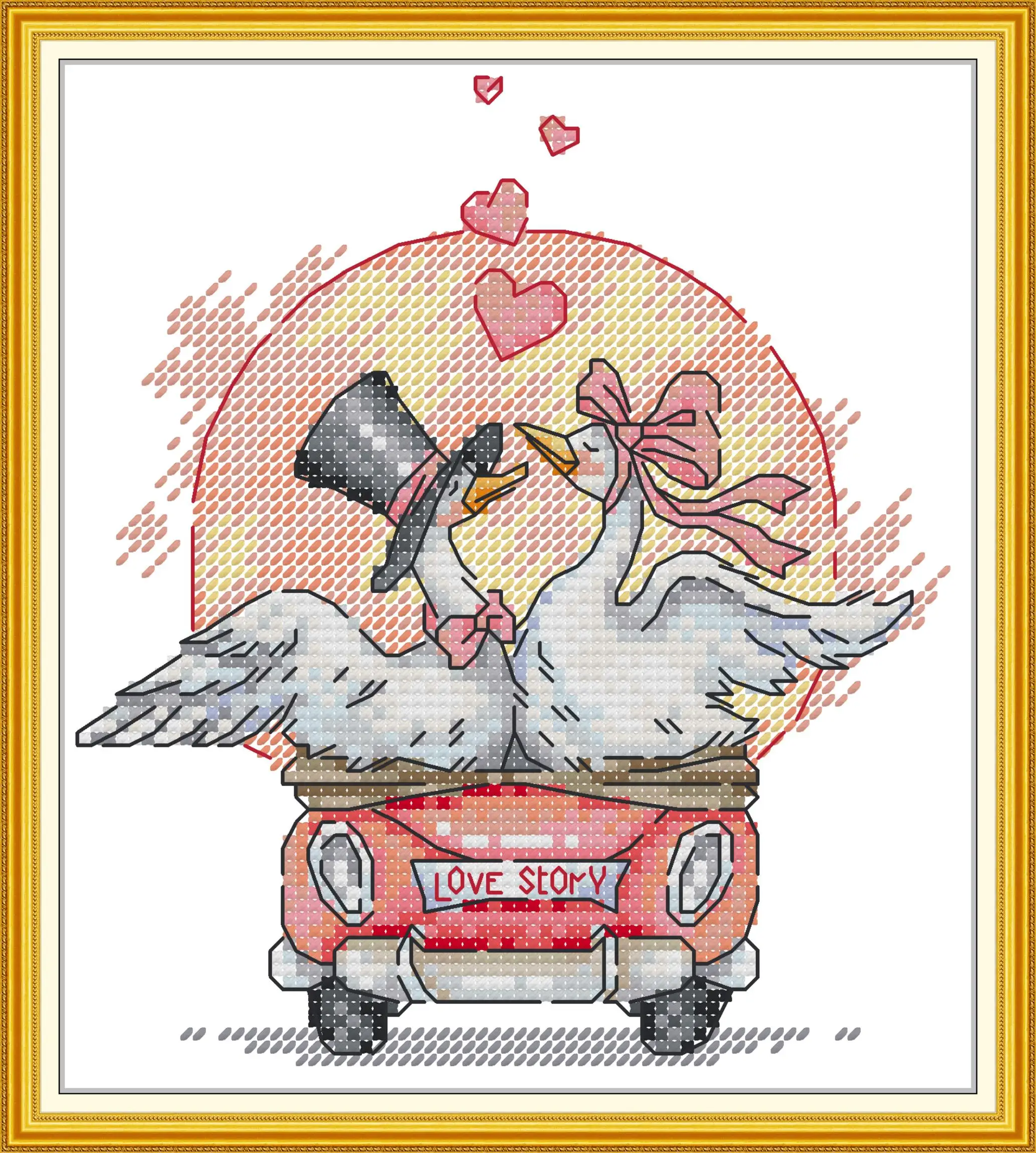 Maydear Cross Stitch Kit,11CT/14CT/16CT/9CT Aida Fabric,DMC Threads Sewing Pattern Embroidery Set-Travel with love
Maydear Cross Stitch Kit,11CT/14CT/16CT/9CT Aida Fabric,DMC Threads Sewing Pattern Embroidery Set-Travel with love
