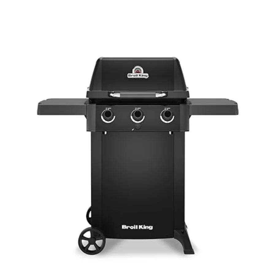 Outdoor propane gas grill with stainless steel burners, black finish, 3-burner configuration for versatile cooking performance
Outdoor propane gas grill with stainless steel burners, black finish, 3-burner configuration for versatile cooking performance