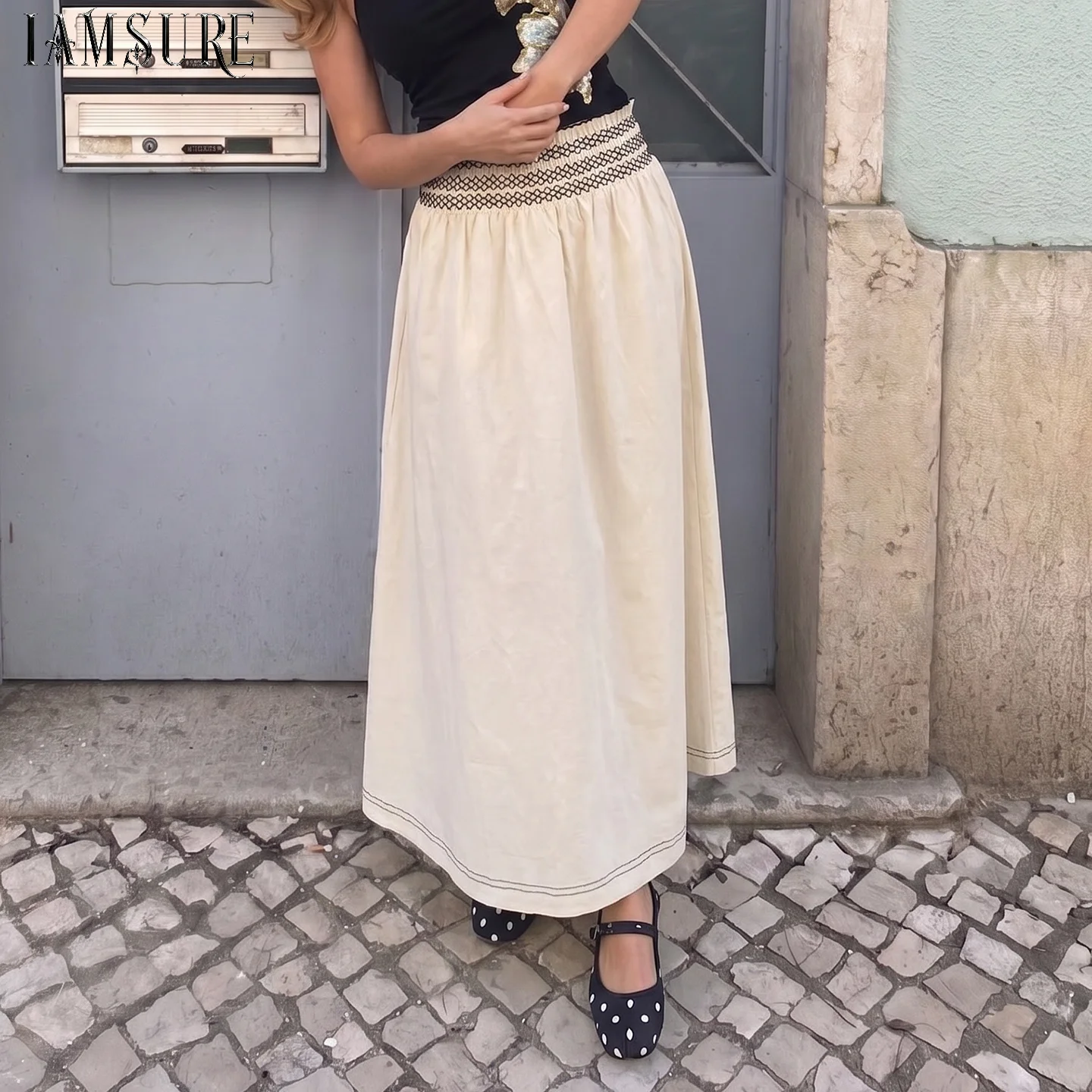 Women's Low Elastic Waist Long Skirt Fashion Boho Summer Vintage Style A-Line Full-Length With Comfortable Fabric Everyday Wear
Women's Low Elastic Waist Long Skirt Fashion Boho Summer Vintage Style A-Line Full-Length With Comfortable Fabric Everyday Wear