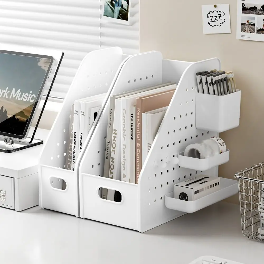 Pegboard Design Desktop File Storage Rack DIY Stable Perforated Board Storage Box with Pegboard Organizer File Organizer Holder
Pegboard Design Desktop File Storage Rack DIY Stable Perforated Board Storage Box with Pegboard Organizer File Organizer Holder
