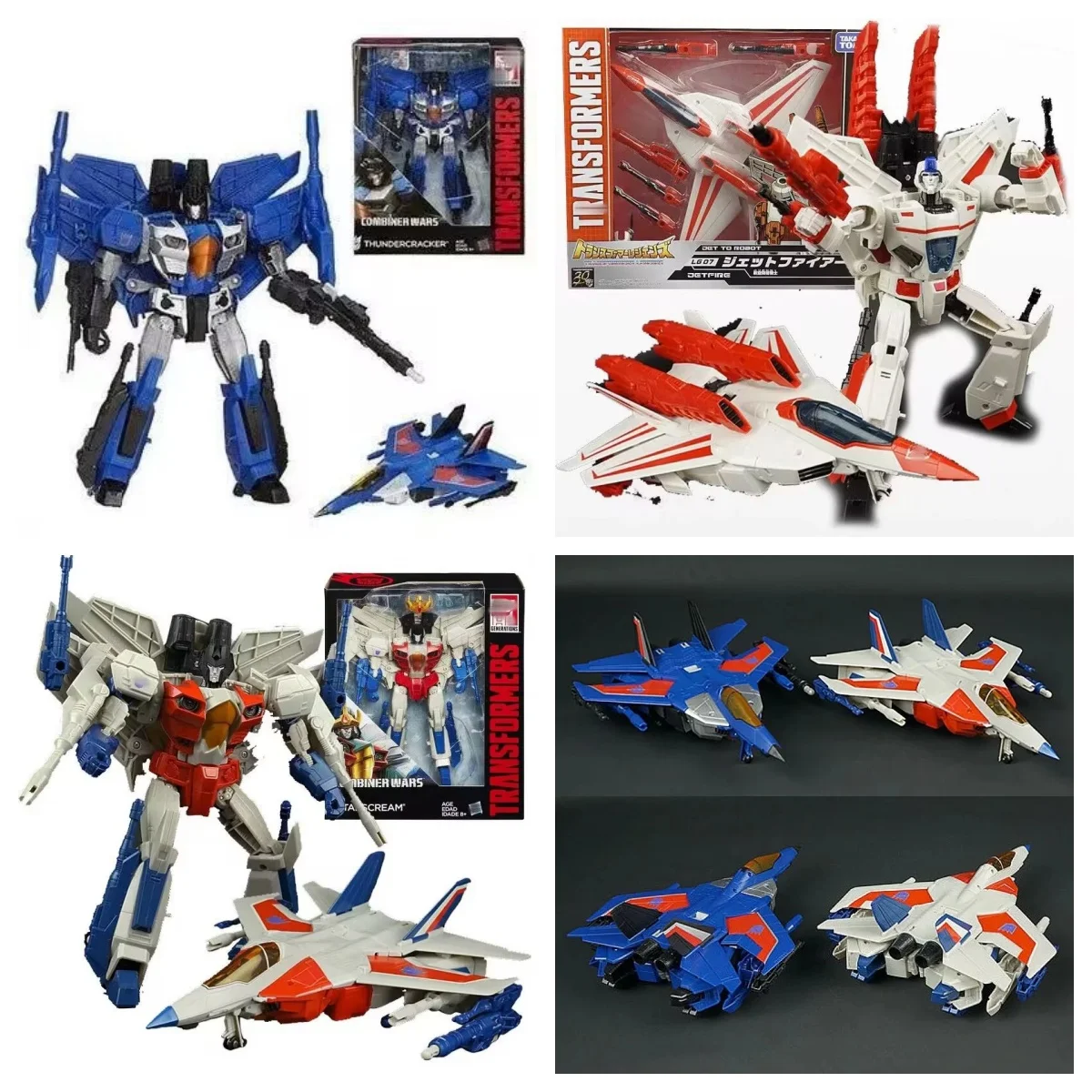 Takara Tomy Hasbro Transformers IDW LG07 Jetfire Skyfire Starscream Thundercracker Hobby Gift Robot Collectible Ornament Toys
Takara Tomy Hasbro Transformers IDW LG07 Jetfire Skyfire Starscream Thundercracker Hobby Gift Robot Collectible Ornament Toys