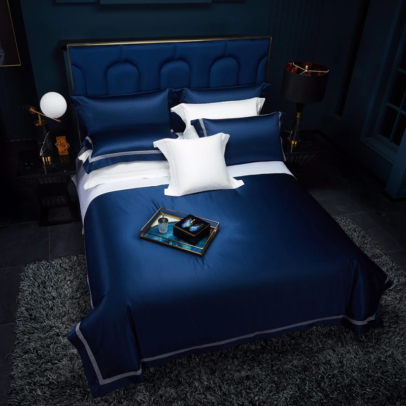 Luxury Bedding Sets Lyocell 100% Tencell Bed Linen Quality 80 Solid Sheet, Pillowcase & Duvet Cover Sets Embroidered 6 Color
Luxury Bedding Sets Lyocell 100% Tencell Bed Linen Quality 80 Solid Sheet, Pillowcase & Duvet Cover Sets Embroidered 6 Color