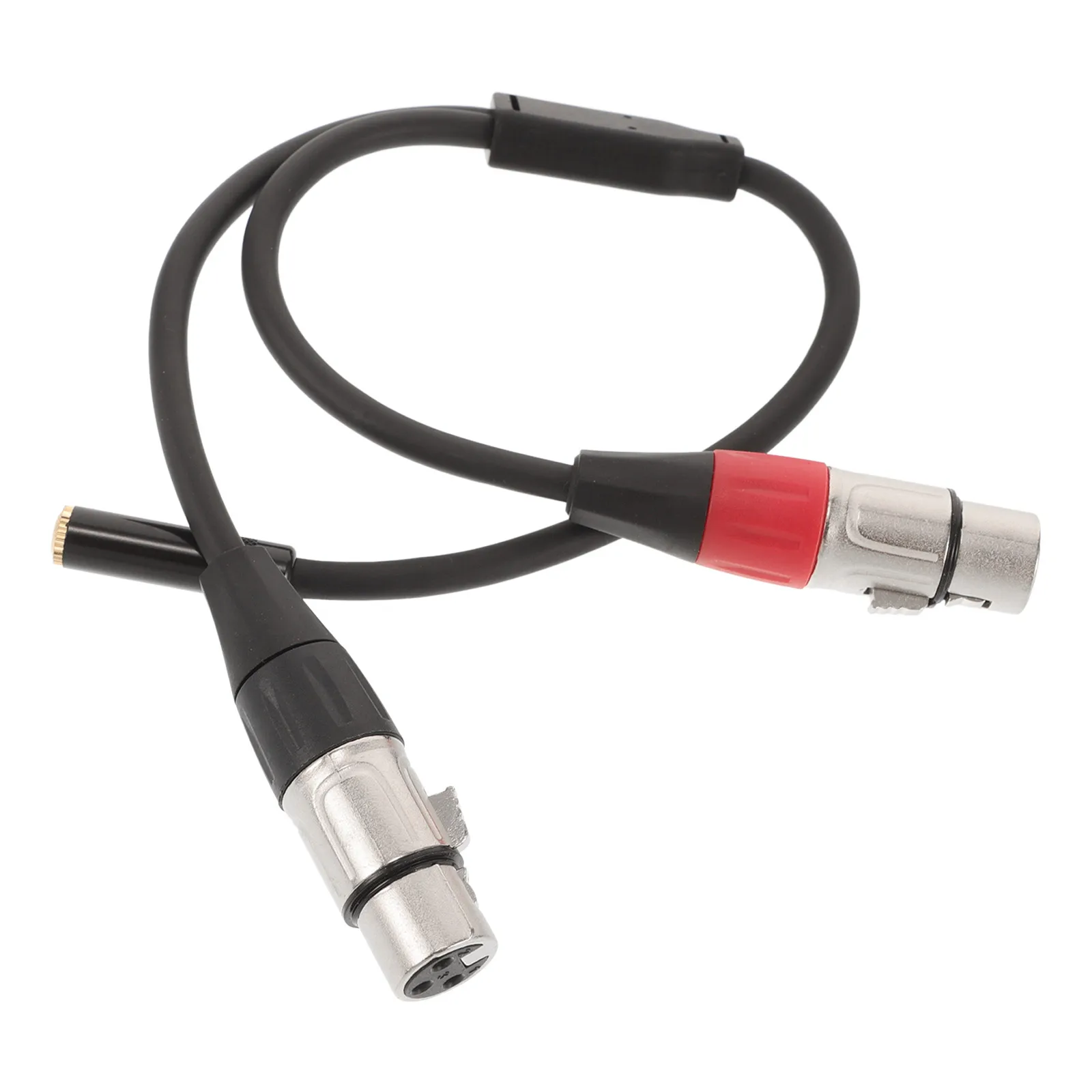 Dual Male Audio Adapter 3.5mm to Dual XLR Female Y-Shaped Splitter Cable Gold Plated Mini XLR Converter for Camera Mic Speaker
Dual Male Audio Adapter 3.5mm to Dual XLR Female Y-Shaped Splitter Cable Gold Plated Mini XLR Converter for Camera Mic Speaker