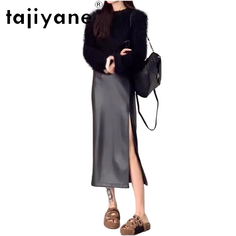 TAJIYANE Genuine Leather Long Skirt Women Real Sheepskin Black Skirts for Woman 2025 New Spring Women's Clothing Faldas Largas
TAJIYANE Genuine Leather Long Skirt Women Real Sheepskin Black Skirts for Woman 2025 New Spring Women's Clothing Faldas Largas
