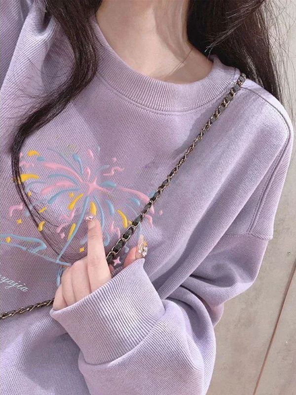 Fashionable round Neck Hoodie Women's Loose Thickened Fleece Pullover Sweatshirt Korean Style Winter New Arrival Purple
Fashionable round Neck Hoodie Women's Loose Thickened Fleece Pullover Sweatshirt Korean Style Winter New Arrival Purple
