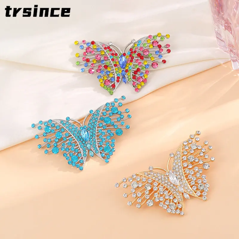Luxury French Vintage Colored Crystal Butterfly Brooches Pins Creative Rhinestone Insect Series Corsage Costume Badges
Luxury French Vintage Colored Crystal Butterfly Brooches Pins Creative Rhinestone Insect Series Corsage Costume Badges
