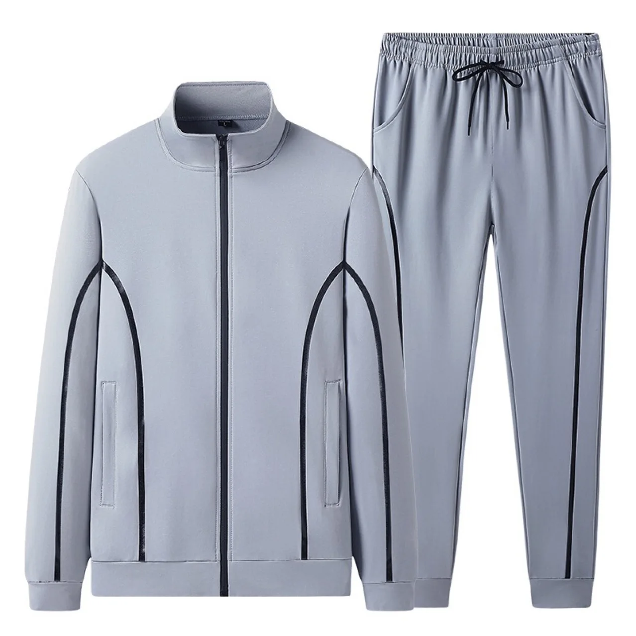 Autumn Winter Men's Non Detachable Cotton Sports Tracksuits Zipper Jacket Coat And Drawstring Pants Two Piece Set
Autumn Winter Men's Non Detachable Cotton Sports Tracksuits Zipper Jacket Coat And Drawstring Pants Two Piece Set