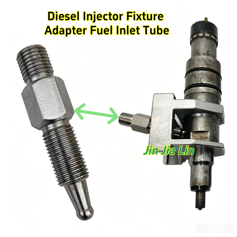 Diesel Injector Fixture Adapter Fuel Inlet Tube, Injector Test Bench Repair Connector Fitting Tool
Diesel Injector Fixture Adapter Fuel Inlet Tube, Injector Test Bench Repair Connector Fitting Tool