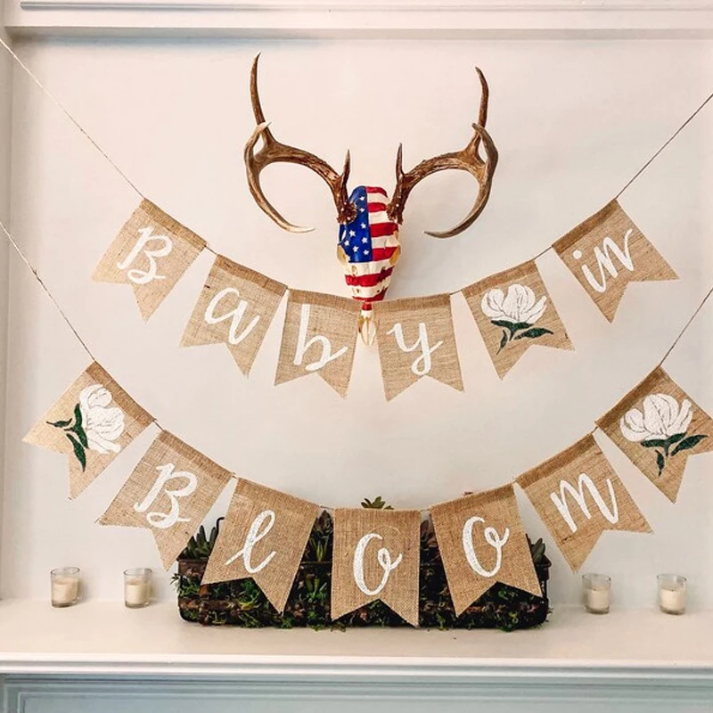 Baby in Bloom with Magnolia Flower Themed Party Burlap Banner Baby Decoration Shower Supplies Mommy To Be Gift Wall Mount Banner
Baby in Bloom with Magnolia Flower Themed Party Burlap Banner Baby Decoration Shower Supplies Mommy To Be Gift Wall Mount Banner
