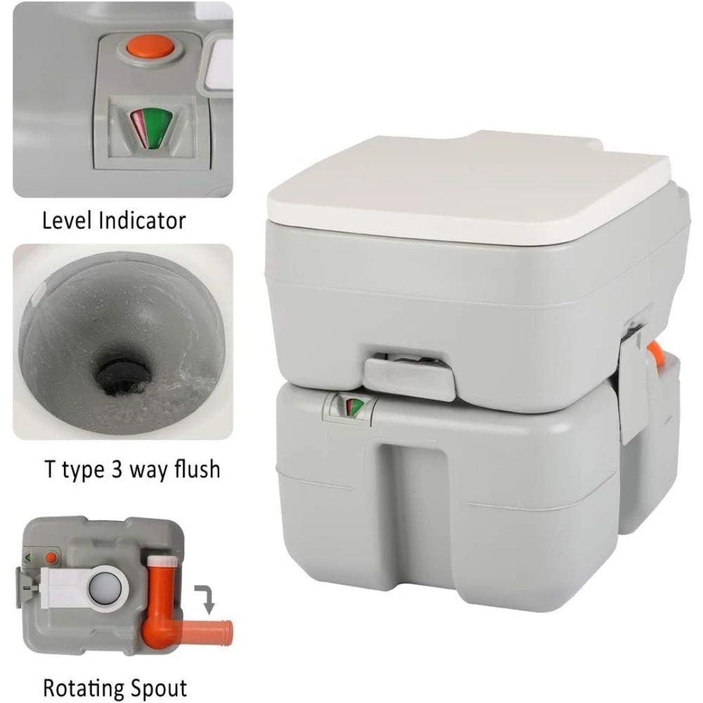 US Shipping Portable 5.3 Gallon Camping Toilet with Carry Bag Large Capacity Tank for Outdoor Camping Boat Truck Travel
US Shipping Portable 5.3 Gallon Camping Toilet with Carry Bag Large Capacity Tank for Outdoor Camping Boat Truck Travel
