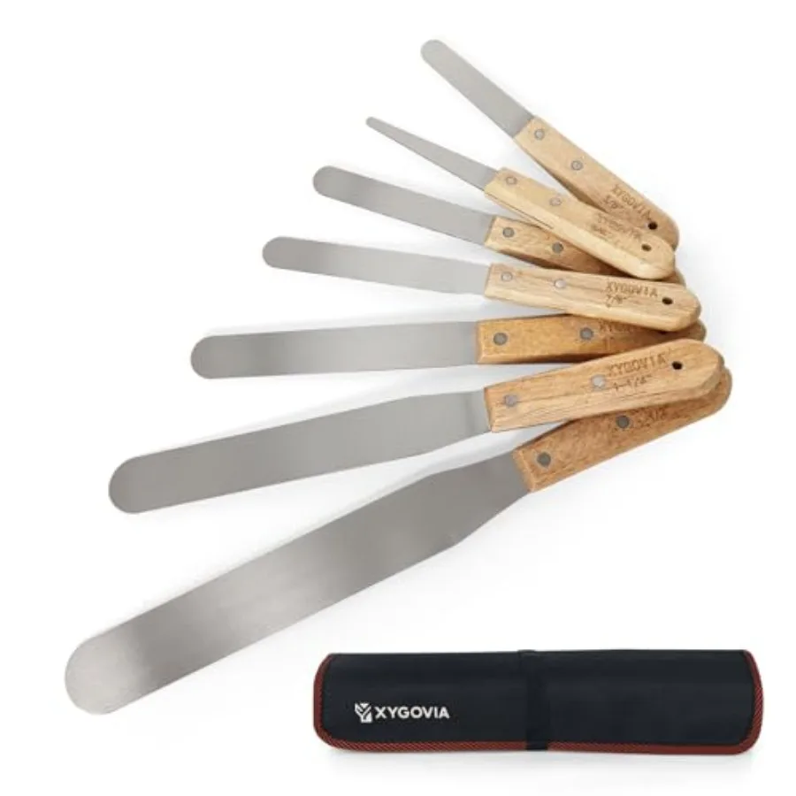 7-piece Caulking Spatula with Wooden Handle, Professional Stainless Steel Caulk Tool Set Finishing Tools, Streamline Spatulas f
7-piece Caulking Spatula with Wooden Handle, Professional Stainless Steel Caulk Tool Set Finishing Tools, Streamline Spatulas f