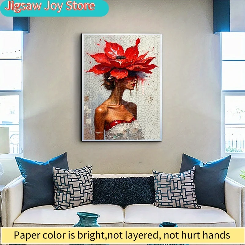 1000pcs Red Flower Woman Jigsaw Puzzle – Large, Scratch-Resistant & High Quality DIY Brain Teaser Game for, Family Fun Interac
1000pcs Red Flower Woman Jigsaw Puzzle – Large, Scratch-Resistant & High Quality DIY Brain Teaser Game for, Family Fun Interac