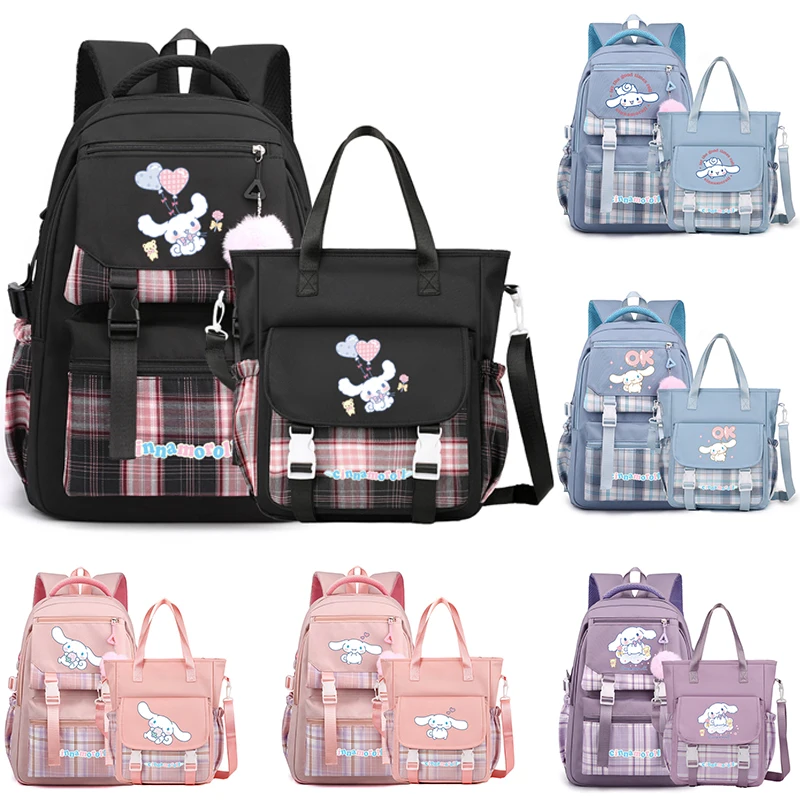 Рюкзак Sanrio Cinnamoroll для подростков, школьный ранец для учеников-подростков, сумка на плечо для девочек и мальчиков, набор дамских сумок для поездок
Рюкзак Sanrio Cinnamoroll для подростков, школьный ранец для учеников-подростков, сумка на плечо для девочек и мальчиков, набор дамских сумок для поездок