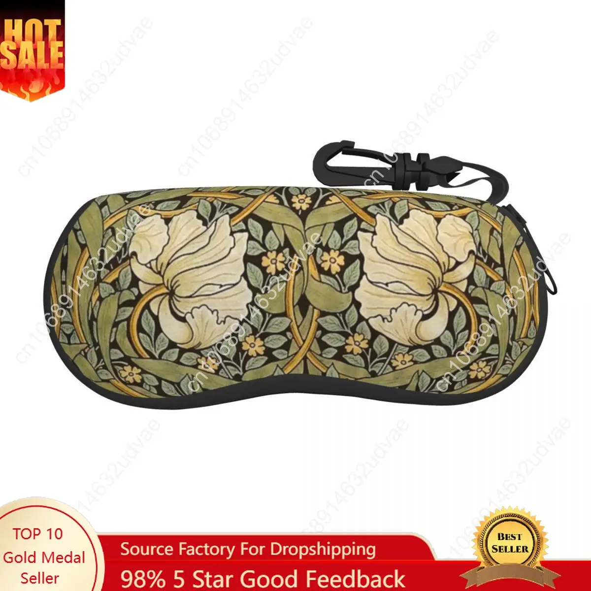 William Morris Pimpernel Sunglasses Case Neoprene Zipper Floral Textile Pattern Shell Eyeglass Case Protective Box For Glasses
William Morris Pimpernel Sunglasses Case Neoprene Zipper Floral Textile Pattern Shell Eyeglass Case Protective Box For Glasses
