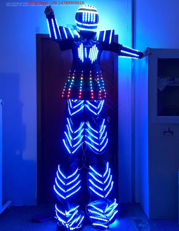 LED Luminous Robot CostumeLED Light-Up Robot Cosplay Helmet Outfit For Women Stilts Costumes For Party Halloween Christmas New Y
LED Luminous Robot CostumeLED Light-Up Robot Cosplay Helmet Outfit For Women Stilts Costumes For Party Halloween Christmas New Y