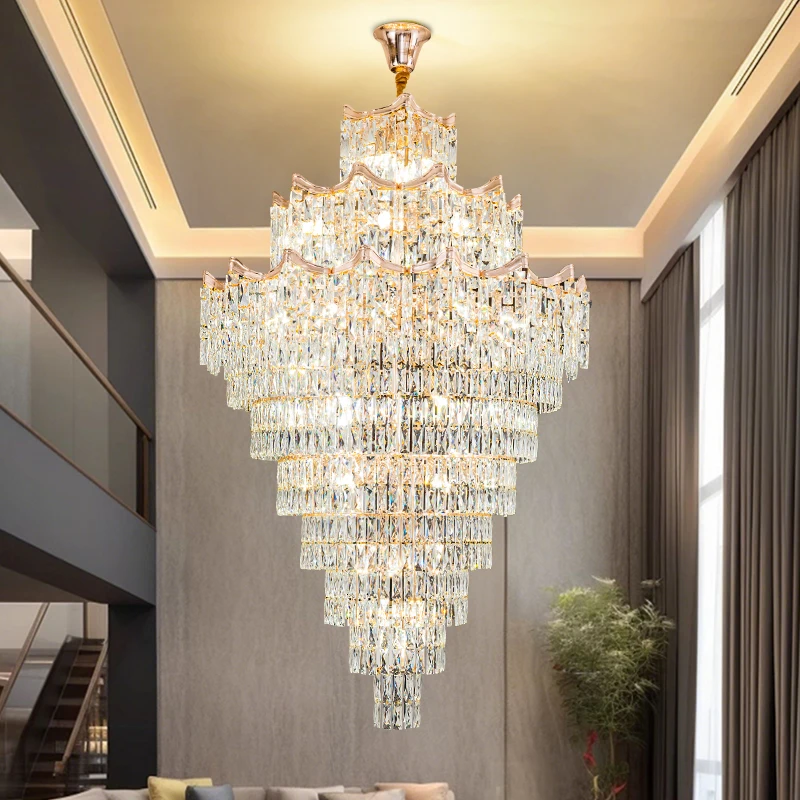 Duplex Chandelier 2025 New Hot Sale Model Light Luxury Modern Crystal Hall Lamp Villa High Ceiling High Ceiling Living Room Lamp
Duplex Chandelier 2025 New Hot Sale Model Light Luxury Modern Crystal Hall Lamp Villa High Ceiling High Ceiling Living Room Lamp