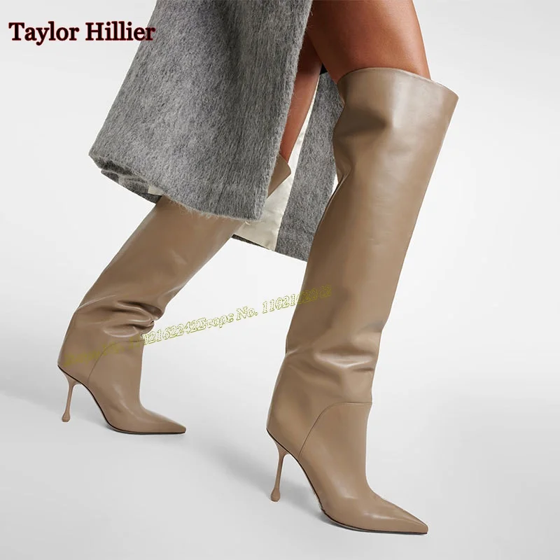 Apricot Genuine Leather Over The Knee Boots For Women Pointed Toe Special Heel New Straight Boots Fashion Catwalk Ladies Boots
Apricot Genuine Leather Over The Knee Boots For Women Pointed Toe Special Heel New Straight Boots Fashion Catwalk Ladies Boots