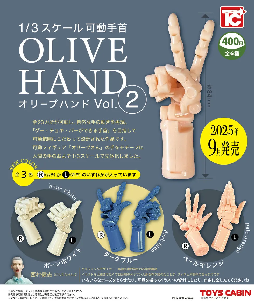 Sep. Pre-sale Toys Cabin capsule toys 1/3 scale movable wrist Hand Vol.2 movable joints rock scissors paper assembly figures
Sep. Pre-sale Toys Cabin capsule toys 1/3 scale movable wrist Hand Vol.2 movable joints rock scissors paper assembly figures