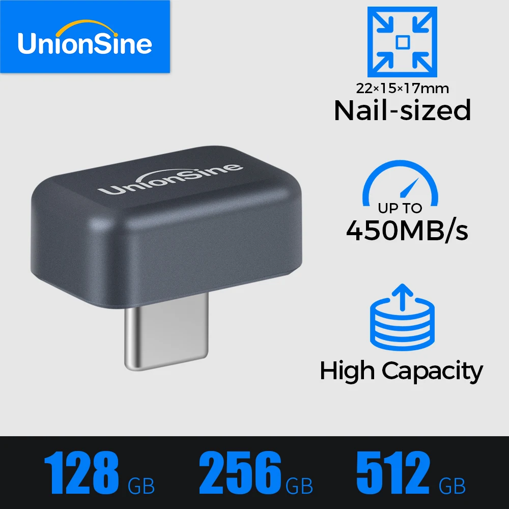 UnionSine Мини USB флеш накопитель 128/256/512 ГБ со скоростью 450 МБ/с, портативное SSD хранилище для телефона и компьютера, расширьте свою память
UnionSine Мини USB флеш накопитель 128/256/512 ГБ со скоростью 450 МБ/с, портативное SSD хранилище для телефона и компьютера, расширьте свою память