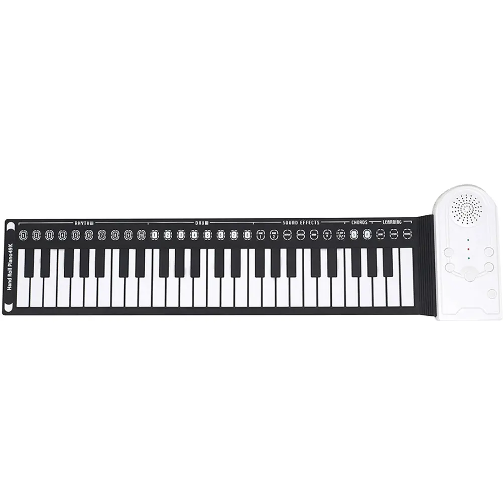 49-Key Silicone Foldable Roll- Piano Portable Hand Roll Keyboard for Adults Music Learning Travel Practice
49-Key Silicone Foldable Roll- Piano Portable Hand Roll Keyboard for Adults Music Learning Travel Practice