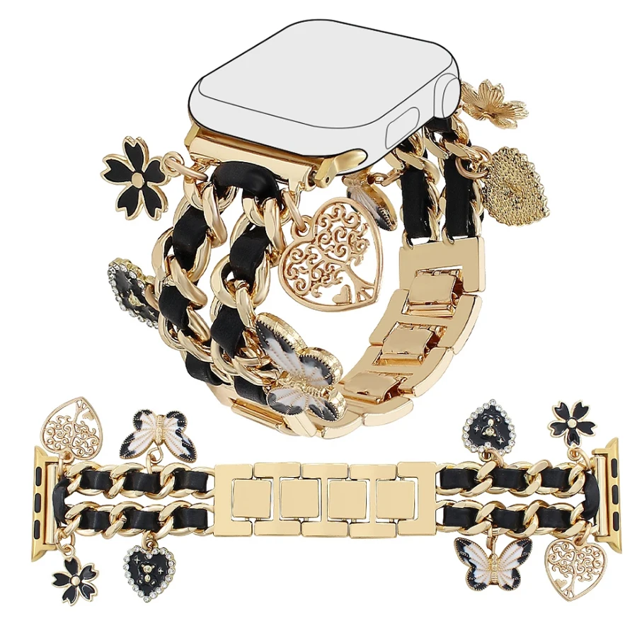 1PC Style Band for Apple Watch Bands 49/46/45/44/42/41/40/38mm Women Charms Pendants for iWatch Series 10 9 8 7 6 5 4 3 SE Ultra
1PC Style Band for Apple Watch Bands 49/46/45/44/42/41/40/38mm Women Charms Pendants for iWatch Series 10 9 8 7 6 5 4 3 SE Ultra