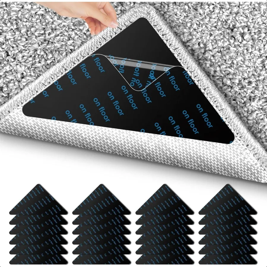 Rug Tape Triangle Rug Pads Tape Stickers DoubleSided Reusable Washable Rug Stoppers to Prevent Sliding Carpet Corner to Hold Ru
Rug Tape Triangle Rug Pads Tape Stickers DoubleSided Reusable Washable Rug Stoppers to Prevent Sliding Carpet Corner to Hold Ru