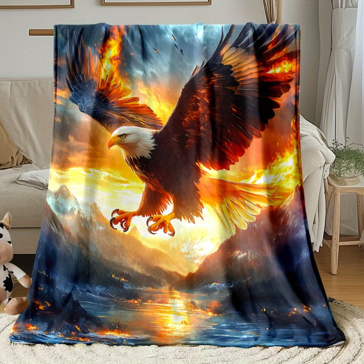Majestic Eagle Mountain Sunset Digital Print Throw Blanket, Soft Warm Lightweight Cozy Blanket for Bed Sofa Couch Camping, 1PC
Majestic Eagle Mountain Sunset Digital Print Throw Blanket, Soft Warm Lightweight Cozy Blanket for Bed Sofa Couch Camping, 1PC