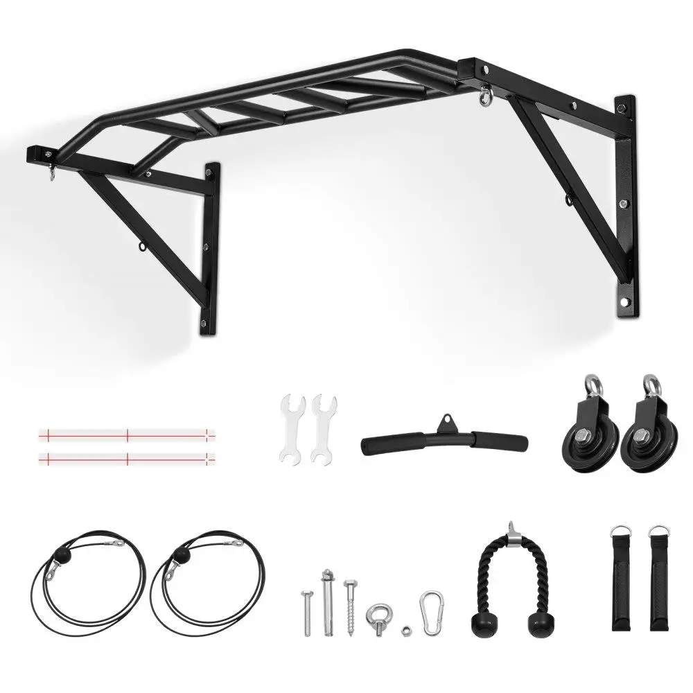 Multi Wall Mounted Pull Up Bar Heavy Duty Chin Up Station for Home Gym Fitness Training
Multi Wall Mounted Pull Up Bar Heavy Duty Chin Up Station for Home Gym Fitness Training