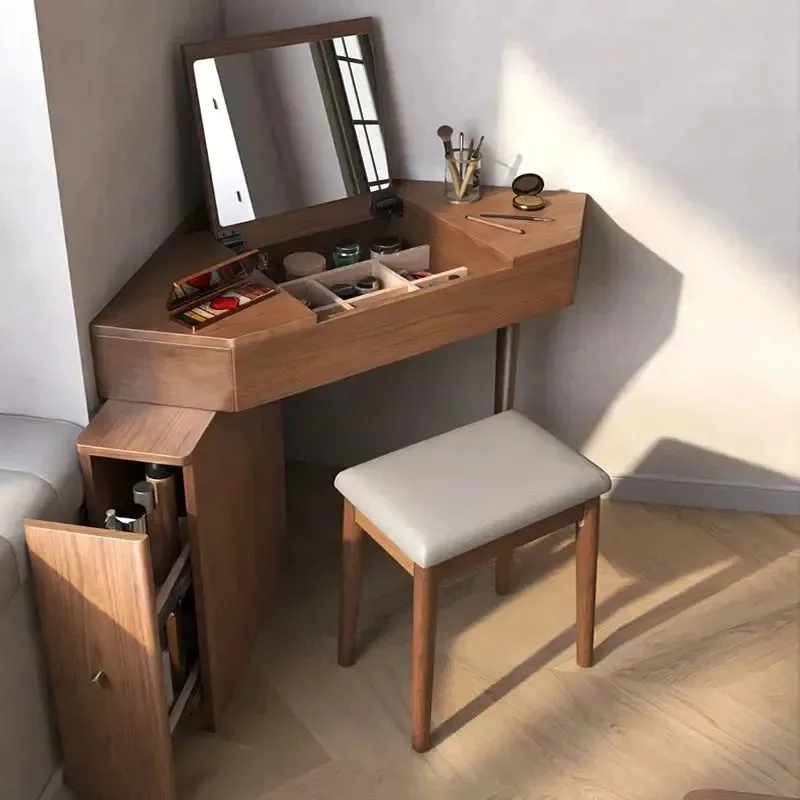 New solid wood corner dresser triangular desk with integrated drawers, ideal for small bedrooms as dresser storage units
New solid wood corner dresser triangular desk with integrated drawers, ideal for small bedrooms as dresser storage units