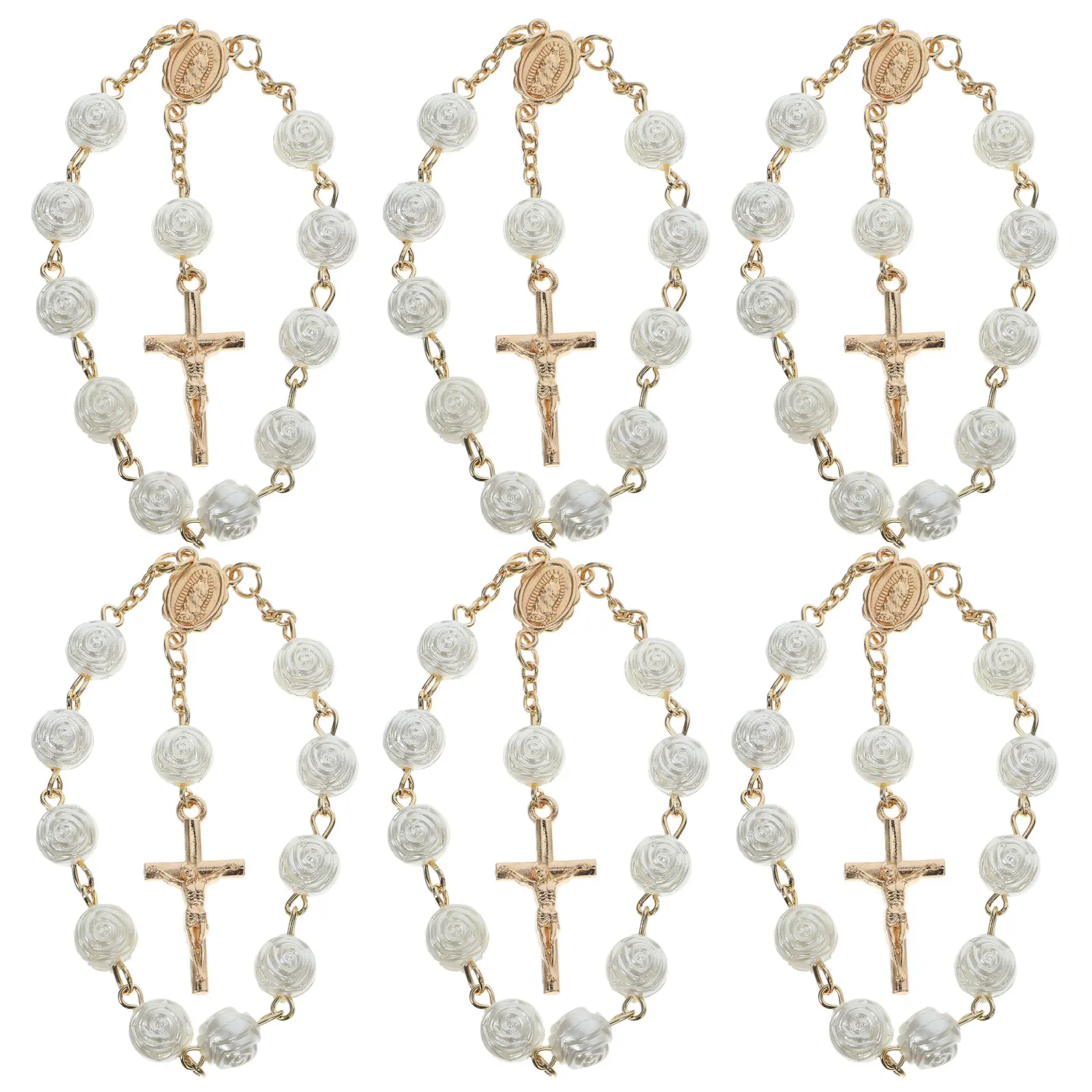 6 Pcs Golden Cross Bracelet Devotional Portable Mens Bracelets Beads Prayer Necklace Acrylic
6 Pcs Golden Cross Bracelet Devotional Portable Mens Bracelets Beads Prayer Necklace Acrylic