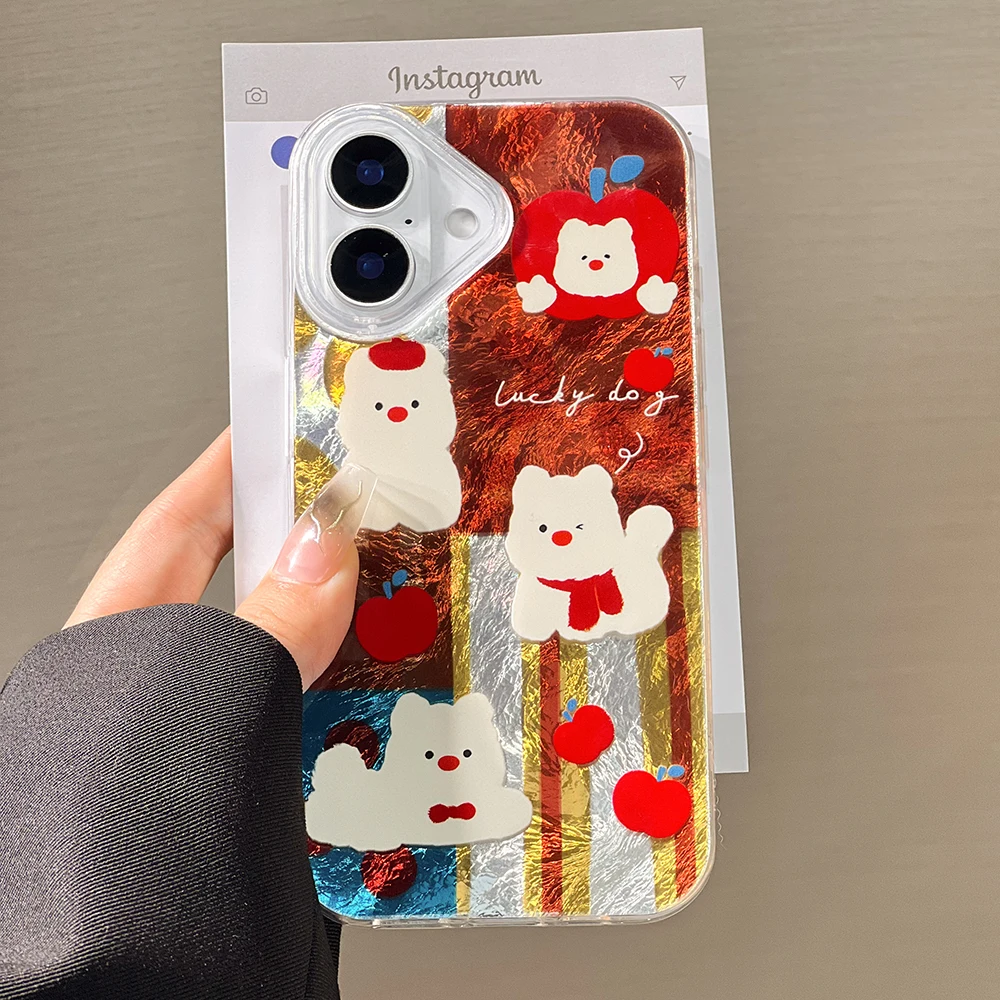 Cute Cartoon Dog Phone Case For iPhone 14 13 11 12 15 16 Pro Max Vortex Pattern Stylish Dopamine Color Shockproof Silicone Cover
Cute Cartoon Dog Phone Case For iPhone 14 13 11 12 15 16 Pro Max Vortex Pattern Stylish Dopamine Color Shockproof Silicone Cover