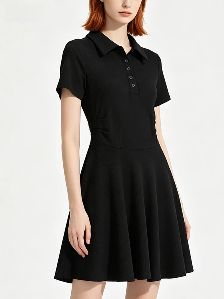 Casual Collar Short Sleeve Dress Women Summer New Style plus Size French Style Knitted Polyester Fiber City Commute Dress
Casual Collar Short Sleeve Dress Women Summer New Style plus Size French Style Knitted Polyester Fiber City Commute Dress