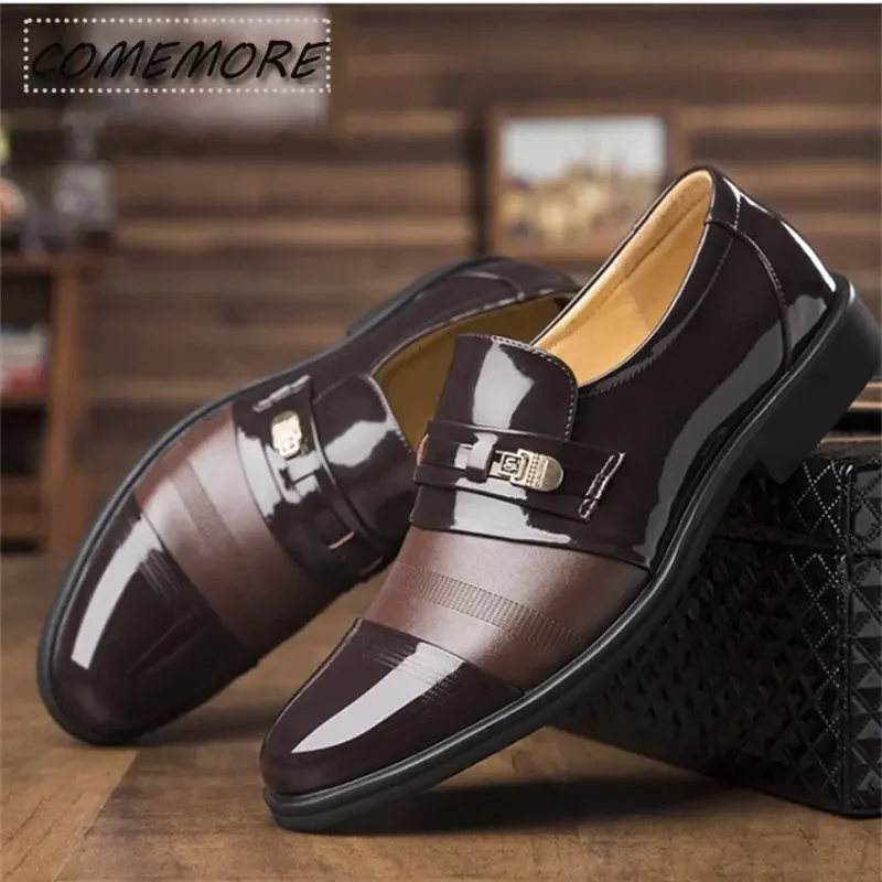 Luxury Casual PU Leather Fashion Men Business Dress Loafers Pointed Toe Black Shoes Oxford Breathable Formal Wedding Shoes Black
Luxury Casual PU Leather Fashion Men Business Dress Loafers Pointed Toe Black Shoes Oxford Breathable Formal Wedding Shoes Black