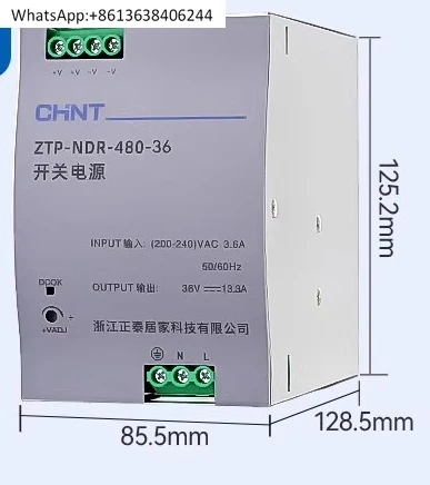 Импульсный источник питания Chint NDR с защитой от перегрева и перегрузки, мощность промышленного управления, многомощность 12V24V36V48
Импульсный источник питания Chint NDR с защитой от перегрева и перегрузки, мощность промышленного управления, многомощность 12V24V36V48