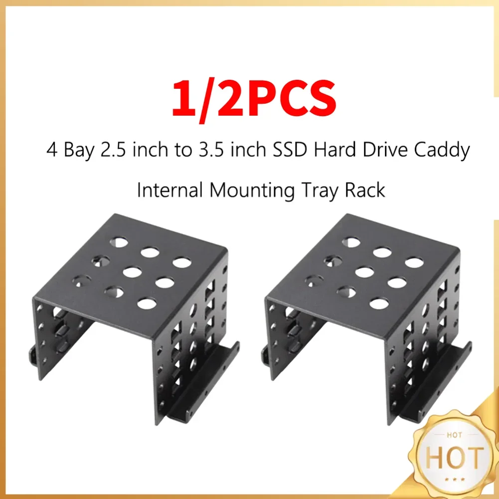 Корпус-адаптер для внутреннего крепления SSD-накопителей 2,5 дюйма на 3,5 дюйма, 4 слота, док-станция, держатель для дисков
Корпус-адаптер для внутреннего крепления SSD-накопителей 2,5 дюйма на 3,5 дюйма, 4 слота, док-станция, держатель для дисков