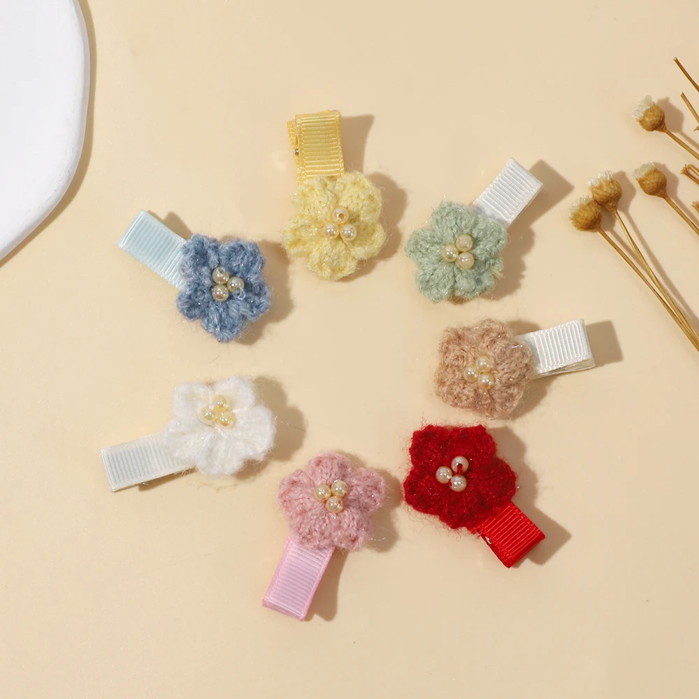7pcs/Set Grils Lovely Wool Pearl Flower Hair Clips for Hair Toddler Fully Lined Hairpins Baby Boutique Kids Hair Accessories
7pcs/Set Grils Lovely Wool Pearl Flower Hair Clips for Hair Toddler Fully Lined Hairpins Baby Boutique Kids Hair Accessories