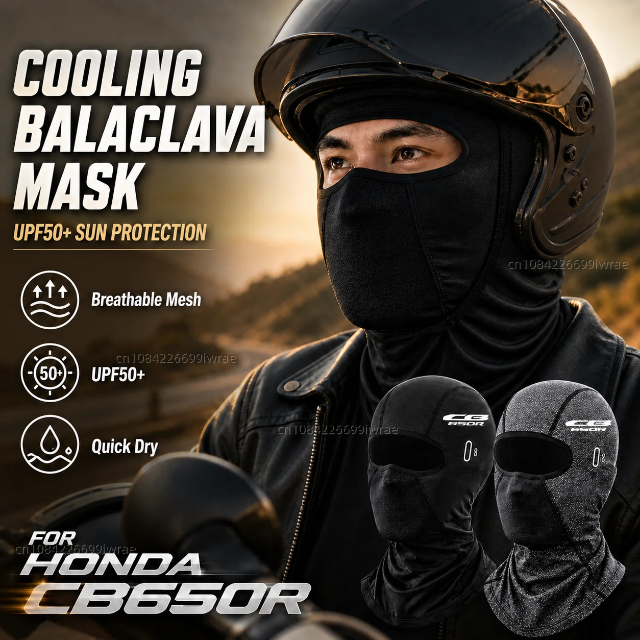 Cooling Motorcycle Balaclava Mask UPF50+ UV Protection Breathable Face Cover Summer For HONDA CBR650R CBR 650R 2018 2019
Cooling Motorcycle Balaclava Mask UPF50+ UV Protection Breathable Face Cover Summer For HONDA CBR650R CBR 650R 2018 2019