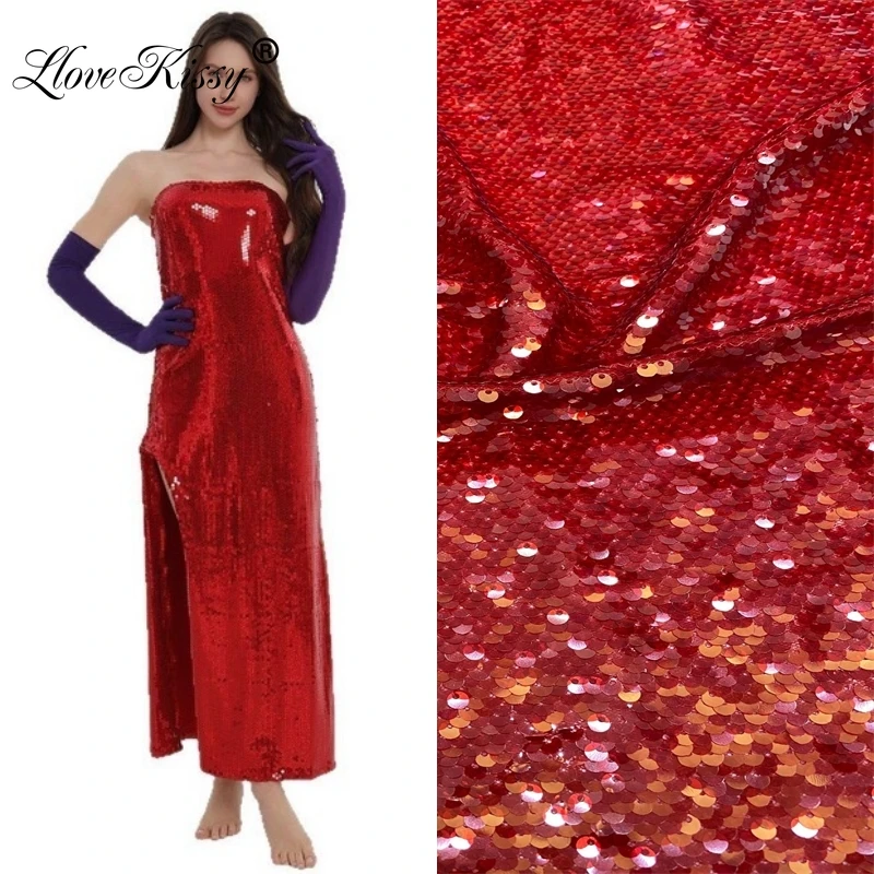 14 Colors Classic Design Mesh Embroidery High-density 5MM Sequin Fabric For Fashion Dresses Outerwear Bead Fabric Width 125CM
14 Colors Classic Design Mesh Embroidery High-density 5MM Sequin Fabric For Fashion Dresses Outerwear Bead Fabric Width 125CM