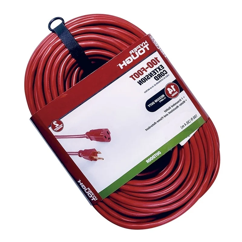 100 футов, 14AWG, 3-контактный удлинитель, сверхмощный кабель питания для использования в помещении и на открытом воздухе, 125 В, 13 А, ETL, внесенная в список безопасности
100 футов, 14AWG, 3-контактный удлинитель, сверхмощный кабель питания для использования в помещении и на открытом воздухе, 125 В, 13 А, ETL, внесенная в список безопасности