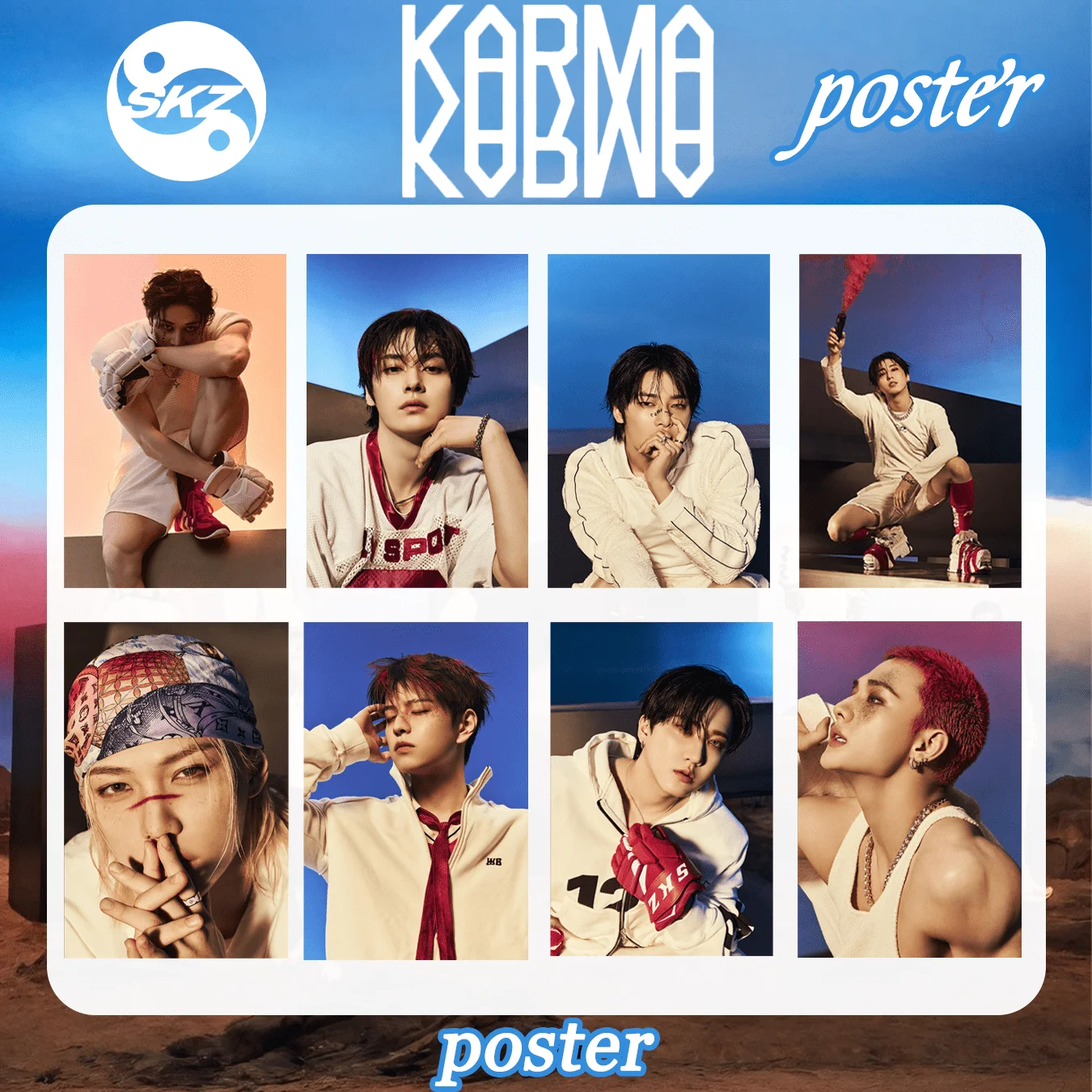 Stray Kids Sporty Concept PVC Poster Set, A4 Size Self-Adhesive Wall Art, K-Pop GroupPhoto Decor for STAY
Stray Kids Sporty Concept PVC Poster Set, A4 Size Self-Adhesive Wall Art, K-Pop GroupPhoto Decor for STAY