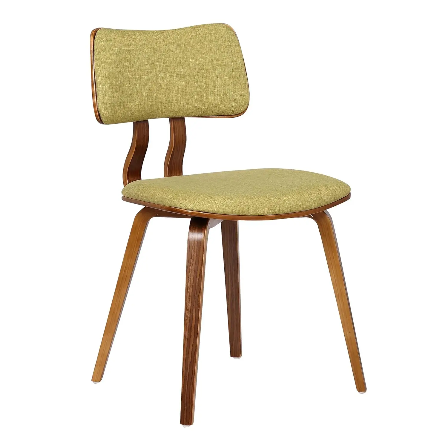 Mid-Century Dining Chair in Walnut Wood and Green Fabric, Customized
Mid-Century Dining Chair in Walnut Wood and Green Fabric, Customized